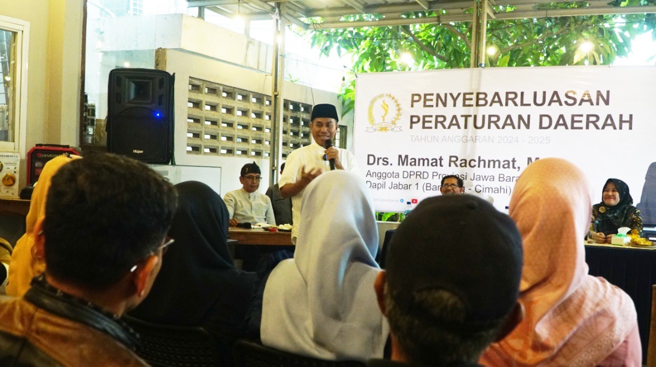 Penyebarluasan Perda, Mamat Rachmat Sosialisasikan Perda Nomor 5 Tahun 2023 di Cimahi Utara