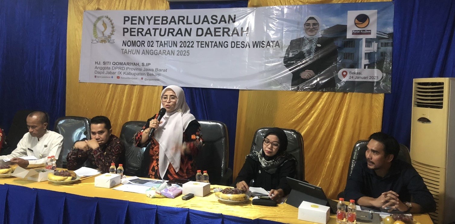 Siqom Sosialisasikan Perda Desa Wisata di Desa Setia Asih, Kabupaten Bekasi