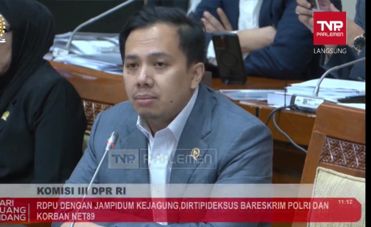 Komisi III DPR Gelar RDPU Bahas Kasus Net89, Gilang: Banyak Korban Belum Lapor