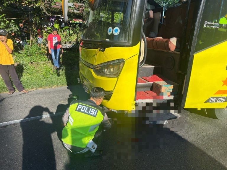 Kecelakaan Maut Boyolali, Bus Tabrak Pejalan Kaki, Satu Lansia Tewas