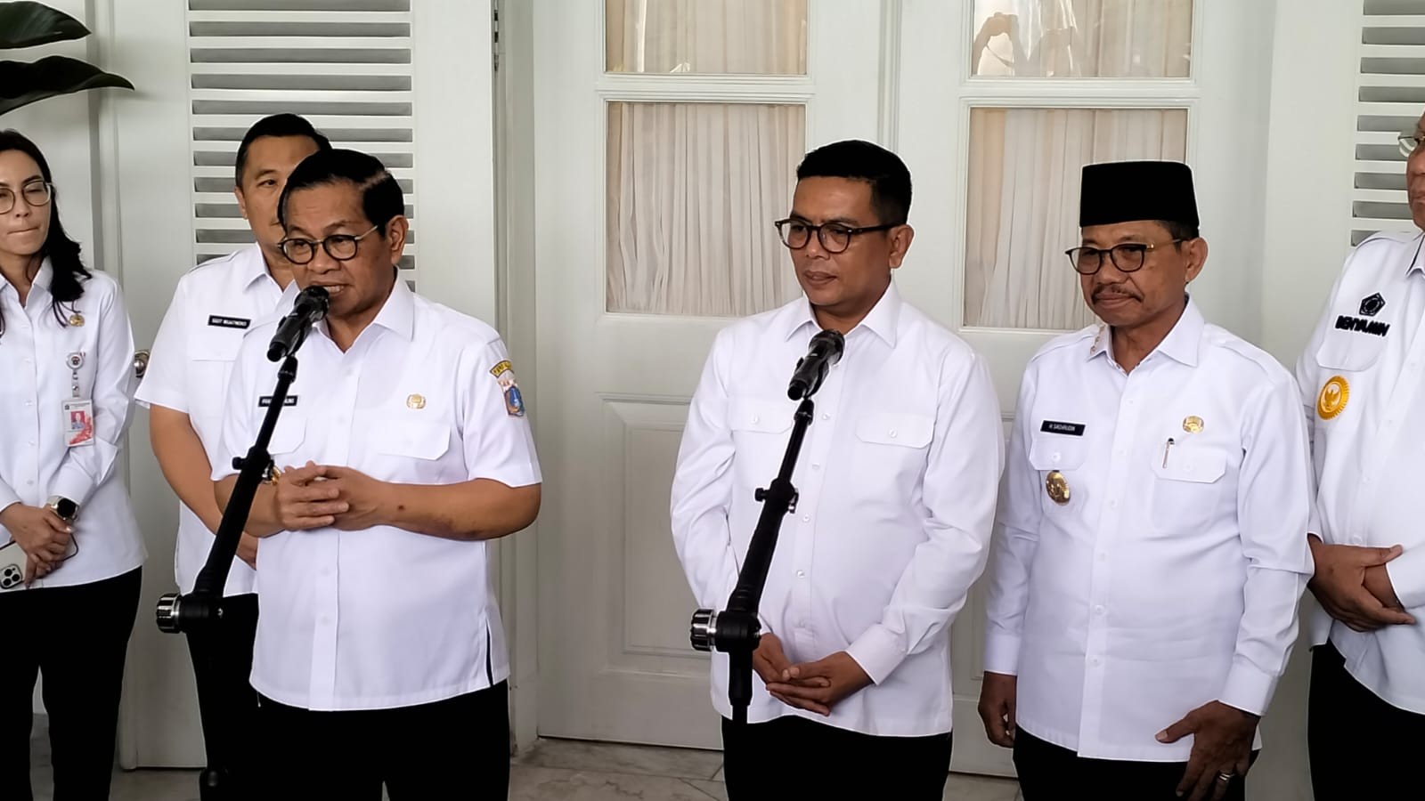 Pramono Terima Kunjungan Andra Soni di Balai Kota, Bahas Kemacetan Hingga Perluasan Jalur MRT