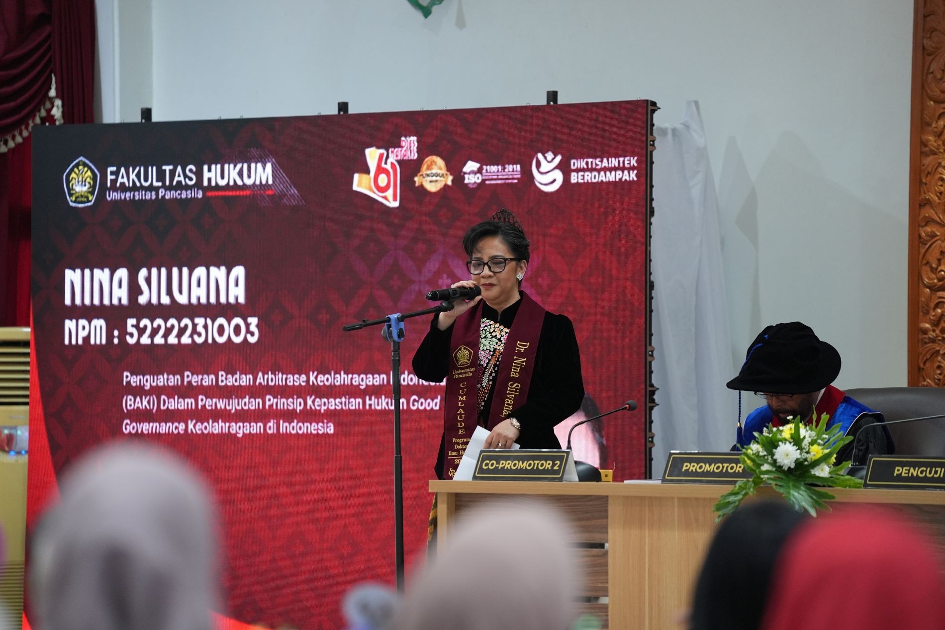 Istri Bos Persija Berhasil Raih Gelar Doktor Lewat Disertasi Bertema Penyelesaian Sengketa Olahraga