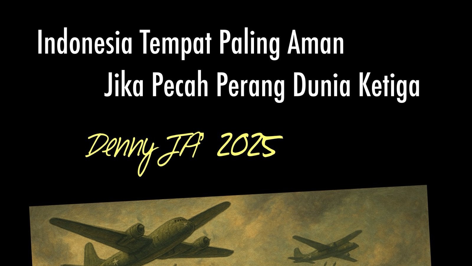 Indonesia, Tempat Paling Aman Jika Pecah Perang Dunia Ketiga