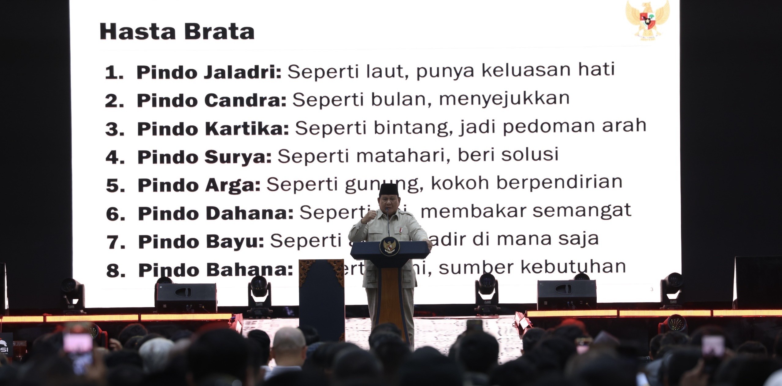 Prabowo: Pemimpin Harus Seperti Bumi, Diinjak Tapi Tetap Beri Kehidupan