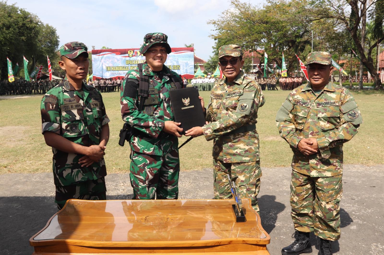 Kasiops Kasrem 084/BJ Hadiri Pembukaan TMMD ke-125 Tahun 2025