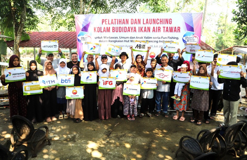 Wartawan Mancing Indonesia Gelar Pelatihan dan Launching Kolam Budidaya Ikan Bawal Air Tawar Untuk  Wartawan dan Kalangan Umum
