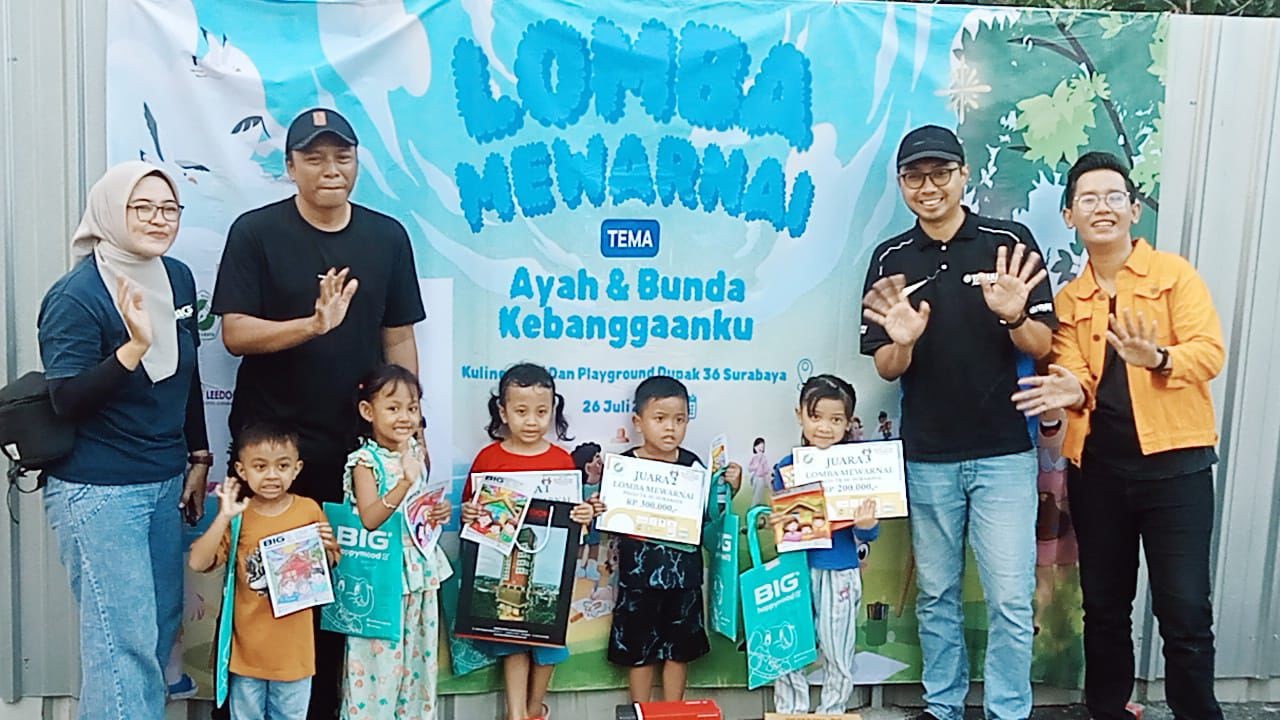 Aliansi Wartawan Surabaya Gelar Lomba Mewarnai Bertema “Ayah Bunda Kebanggaanku”