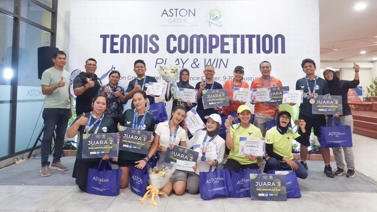 Aston Gresik Gelar Fun Tennis Competition Meriahkan HUT ke-80 RI