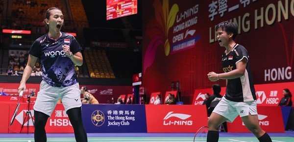 Debut Cemerlang! Febriana/Meilysa Taklukkan Unggulan Cina di Hong Kong Open 2025