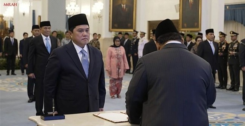 Erick Thohir Resmi Jadi Menpora Gantikan Dito Ariotedjo