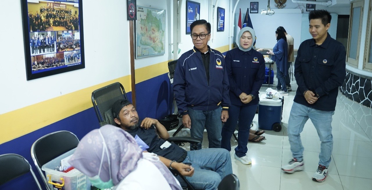 NasDem Jabar Gelar Donor Darah, M Rizky: Bukti Keberpihakan Partai kepada Masyarakat