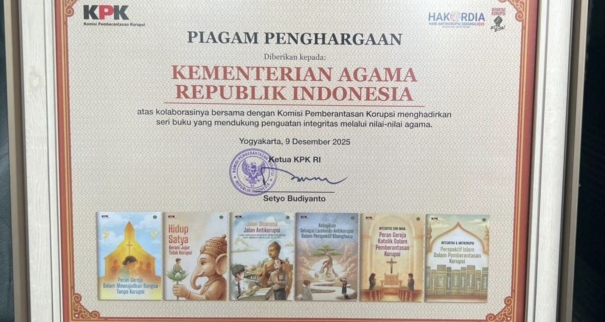 Kemenag Luncurkan Enam Buku Serial Antikorupsi Lintas Agama