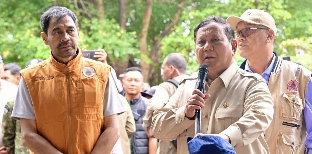 Kunjungi Korban Bencana, Prabowo: Kita Akan Membantu Semua Warga Yang Mengalami Musibah