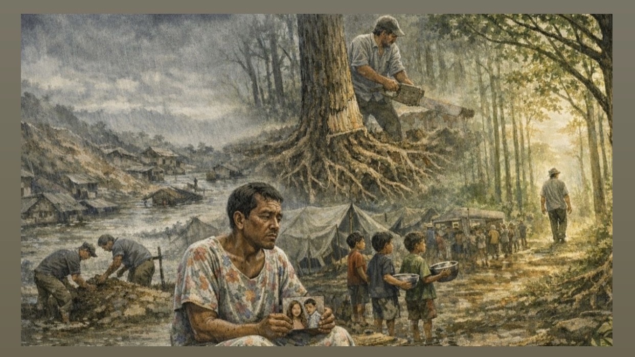 Di Pengungsian, Bapak-bapak itu Pakai Daster