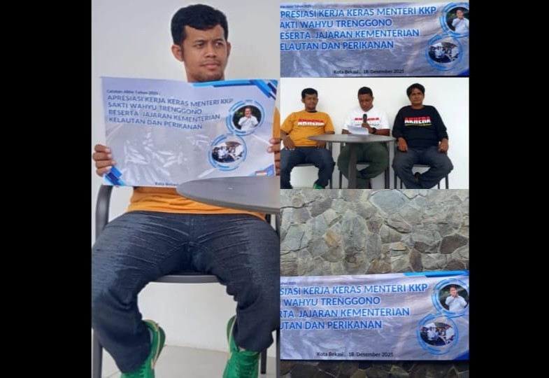 Sejumlah Masyarakat dari Aliansi Kehendak Rakyat Gelar Catatan Akhir Tahun 2025, Apresiasi Kerja Keras Menteri KKP Sakti Wahyu Trenggono beserta Jajaran KKP