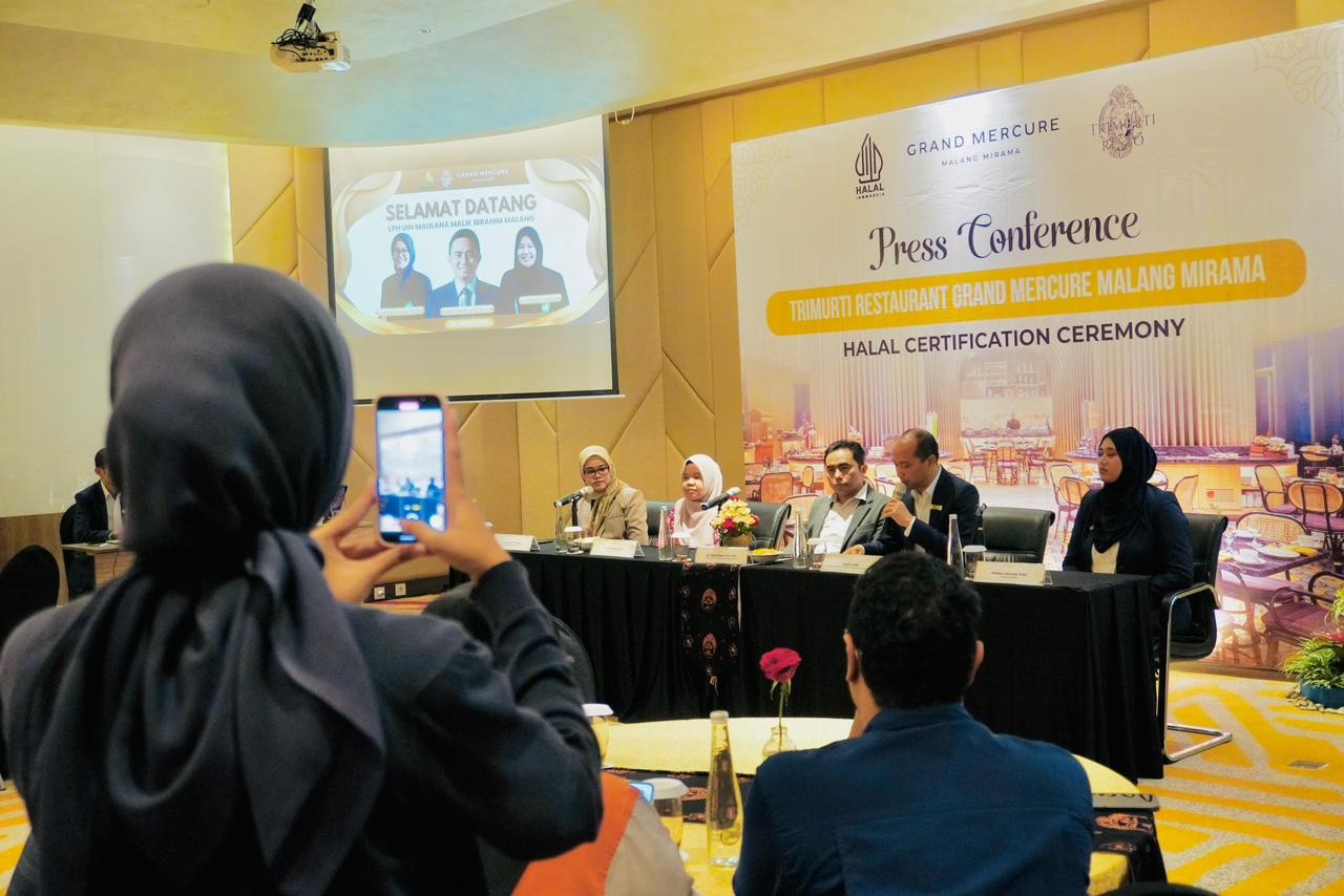 Trimurti Restaurant Grand Mercure Malang Mirama Resmi Kantongi Sertifikat Halal