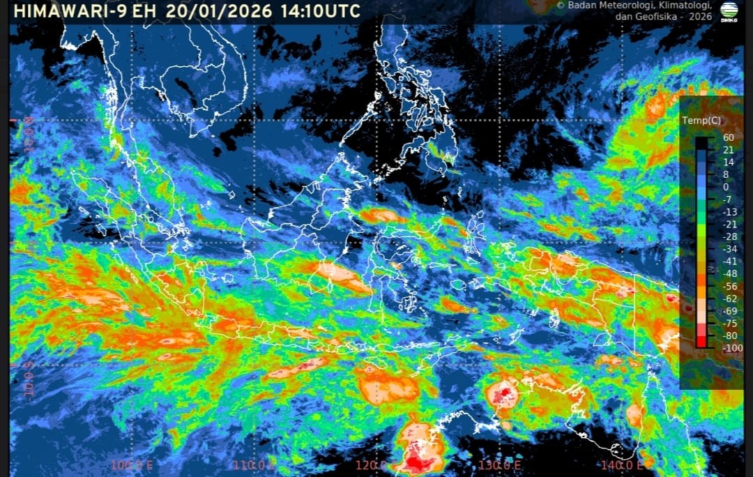 BMKG Imbau Masyarakat Waspada Peningkatan Curah Hujan di Sebagian Wilayah Indonesia Jelang Akhir Januari