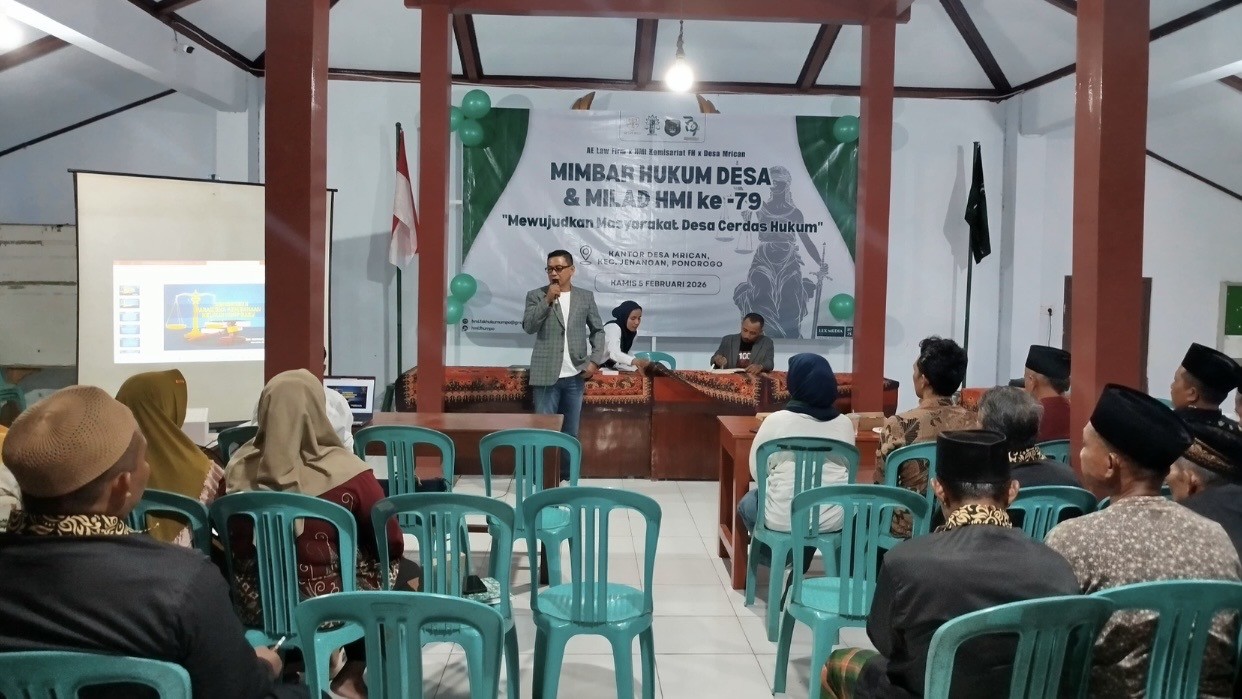 Milad HMI ke-79, Komisariat Hukum UMPO & AE Law Firm Sosialisasikan “Mimbar Hukum” di Mrican