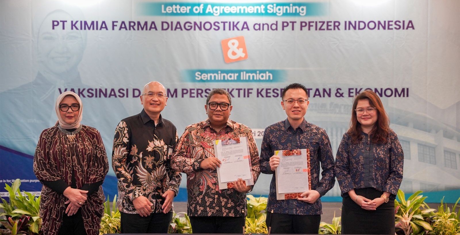 Perkuat Vaksinasi Nasional, Kimia Farma Diagnostika Teken MoU Bareng PT Pfizer Indonesia