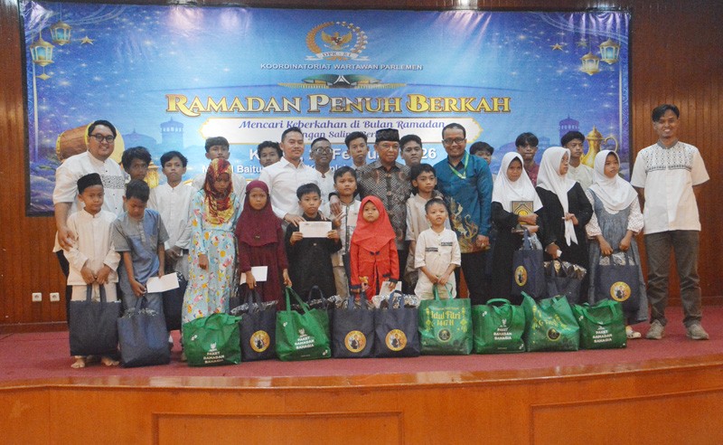 Wartawan Parlemen Berbagi Keberkahan Kepada Anak Yatim di Bulan Ramadhan