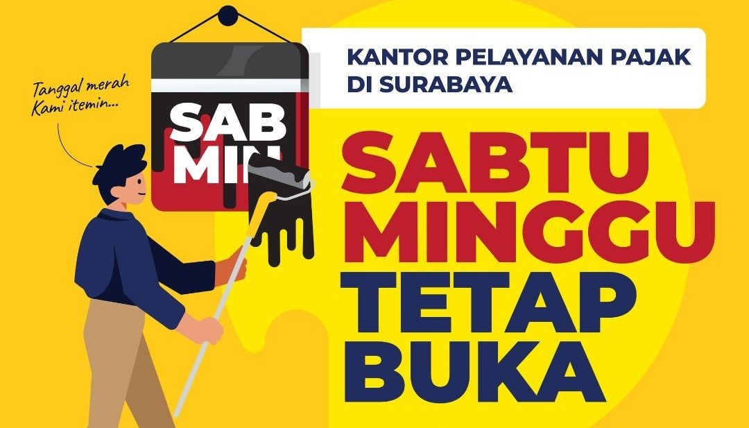Kejar Batas SPT Tahunan, Kantor Pajak se-Surabaya Tetap Buka pada Sabtu dan Minggu