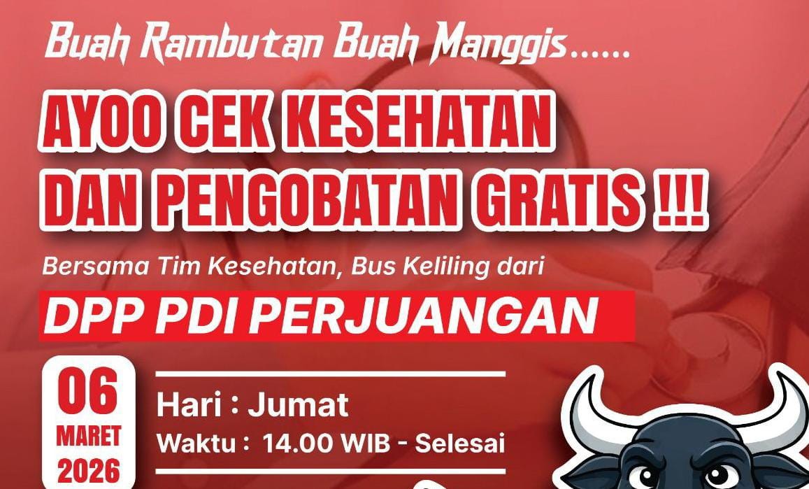 PDI Perjuangan Depok Siapkan Cek Kesehatan Gratis