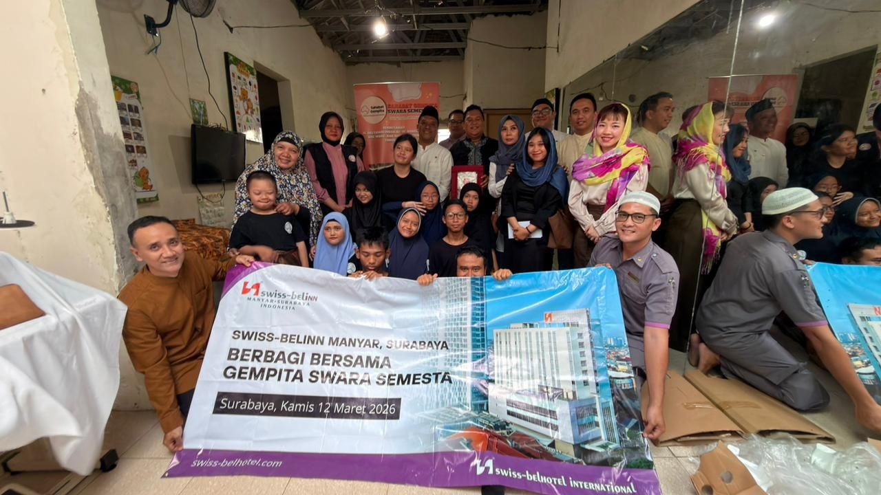 Swiss-Belinn Manyar Surabaya Berbagi Kebahagiaan Ramadan Bersama Anak Berkebutuhan Khusus