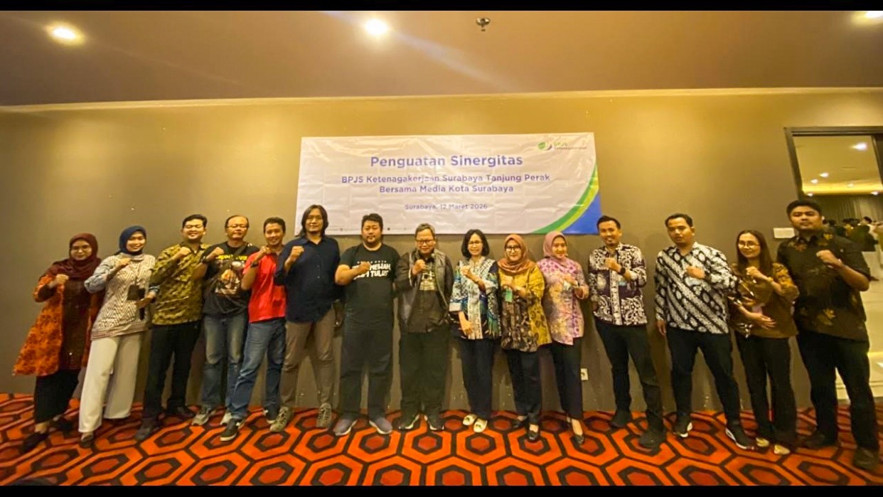 BPJS Ketenagakerjaan Surabaya Tanjung Perak Perkuat Sinergitas Bersama Media