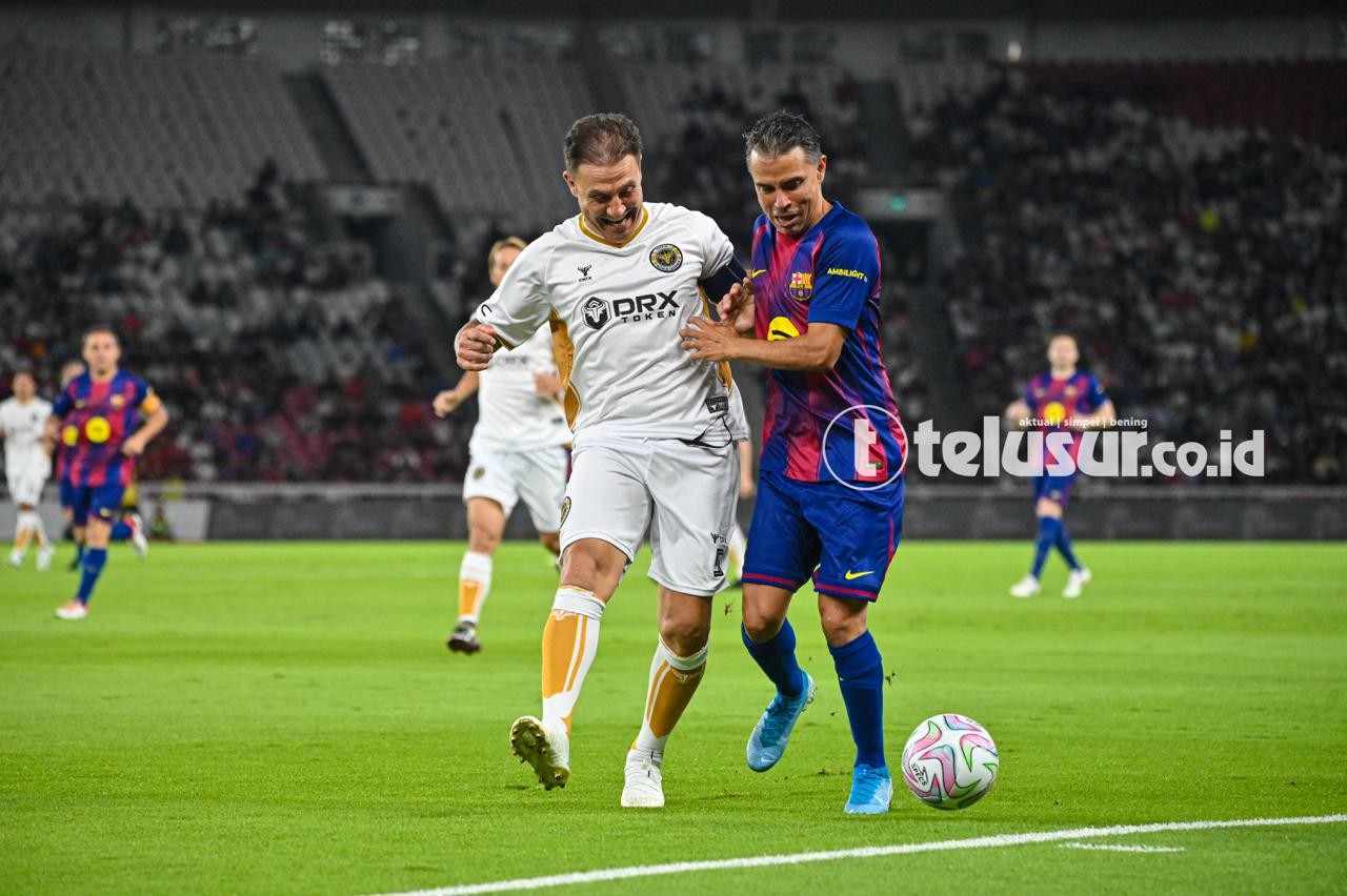Barcelona Legends Raih Kemenangan 3-0 atas DRX World Legends pada Laga Clash Of Legends di GBK