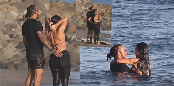 Kim Kardashian dan Lewis Hamilton Tampil Romantis di Nobu Malibu