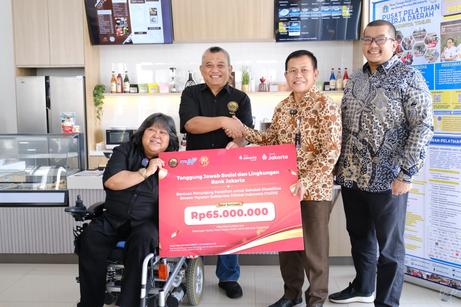HUT ke-65, Bank Jakarta Beri Bantuan Pelatihan bagi Difabel Binaan YaSDI