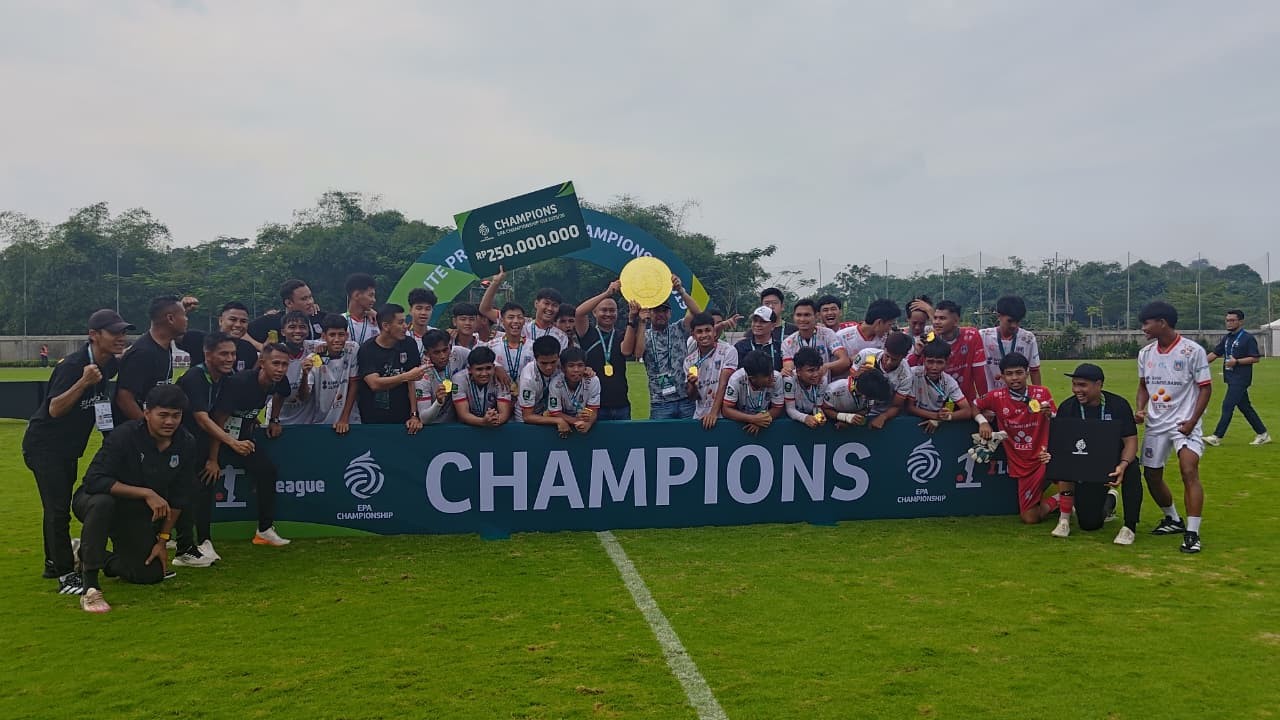 Dramatis, Sumsel United U-19 Juara EPA Championship U-19 2026 Usai Kalahkan Persiku Kudus di Final