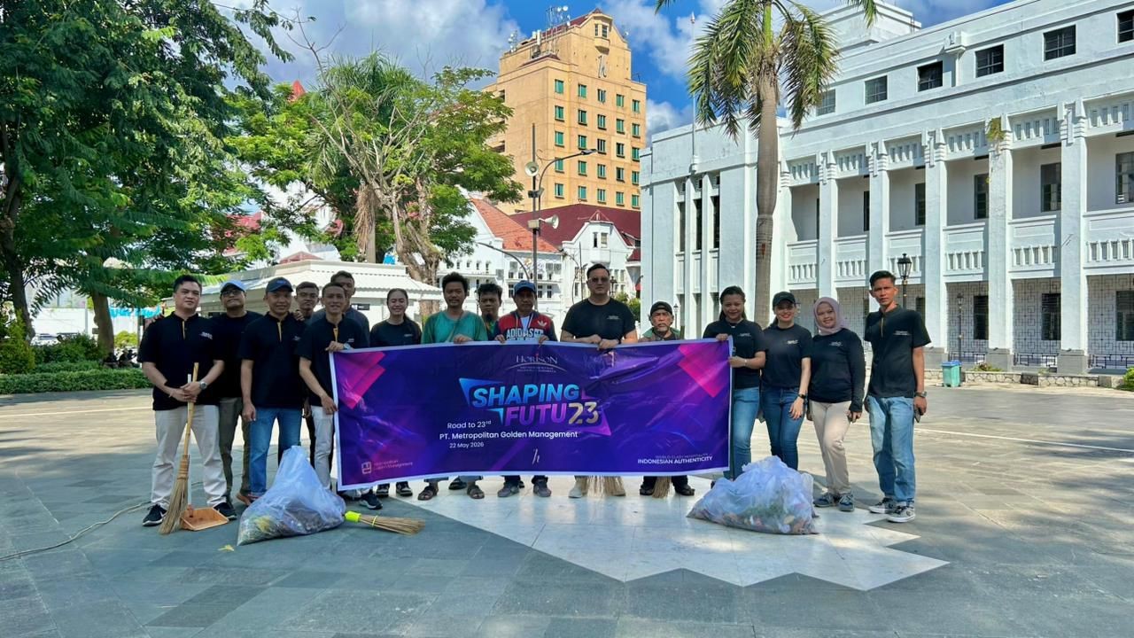 Apresiasi Penjaga Kenyamanan Kota Lama, Horison Arcadia Heritage Berbagi Makanan dan Aksi Bersih-bersih