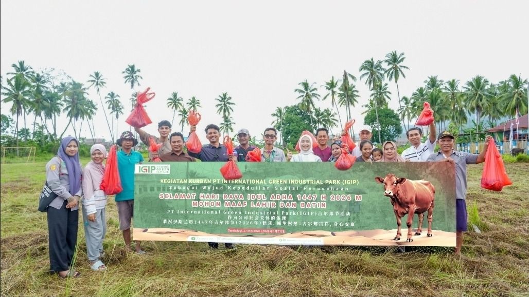 Momentum Iduladha, PT IGIP Dorong Harmonisasi Sosial Lewat Penyaluran Hewan Kurban di Morowali