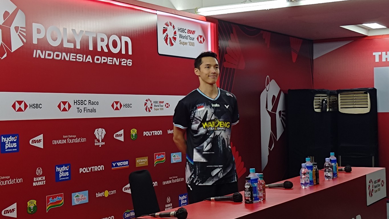 Jonatan Christie Minta Maaf Usai Gagal Juara Indonesia Open 2026, Akui Tak Mampu Atasi Tekanan