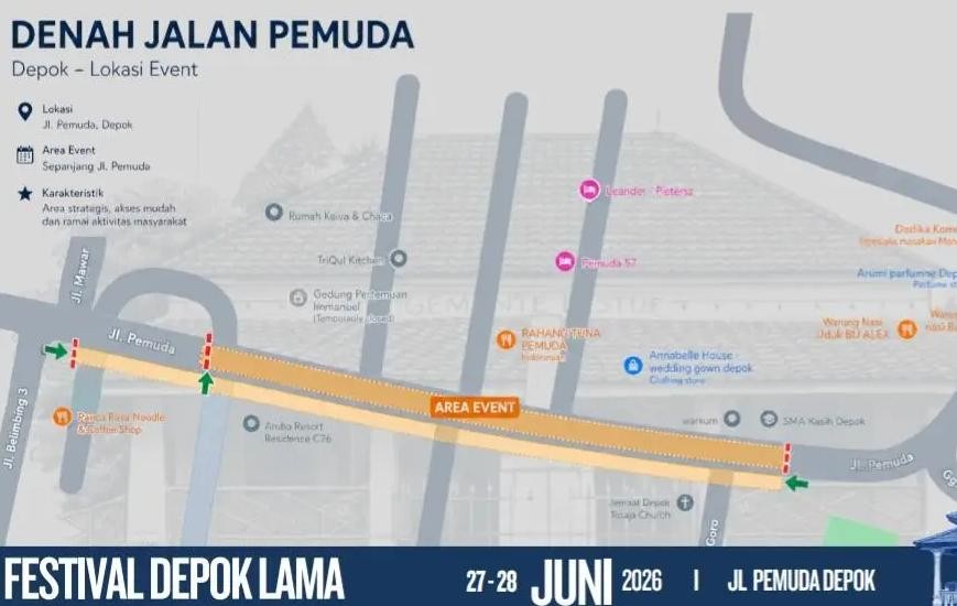 Catat! Sebagian Jalan Pemuda Depok Ditutup hingga Sabtu Malam, Ini Jalur Alternatifnya
