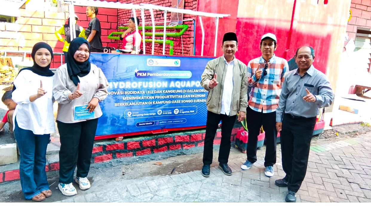 Unesa Budidayakan Ikan dan Sayur di Lahan Sempit lewat Inovasi “Hydrofusion Aquaponics”