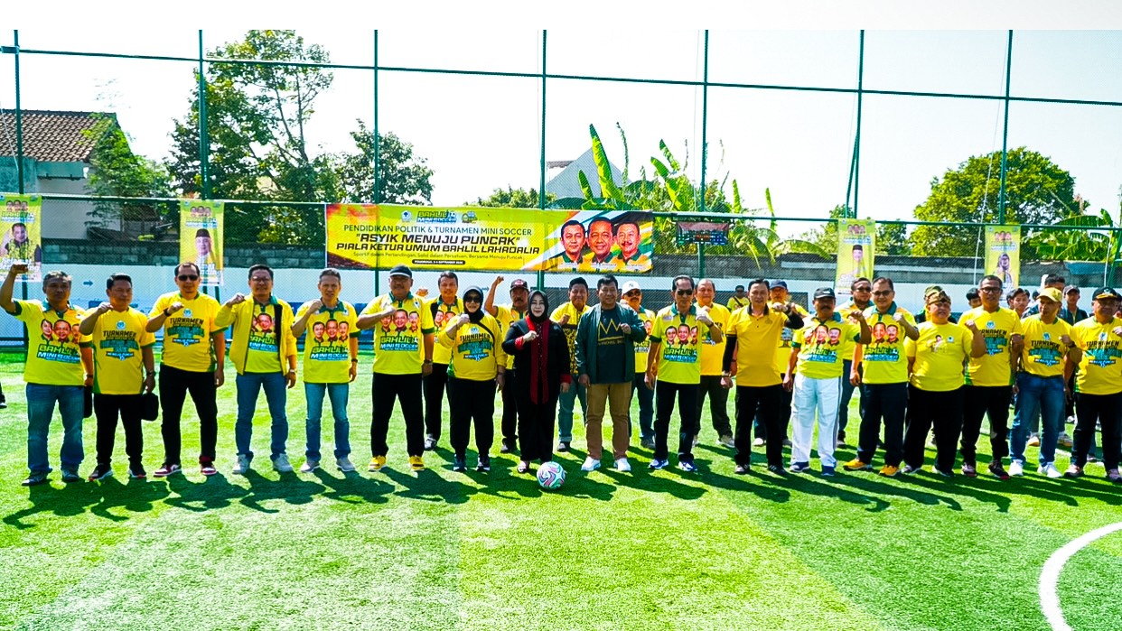 Bahlil Mini Soccer Zona Madiun Raya Resmi Bergulir, Dibuka Laga Golkar Vs PKB