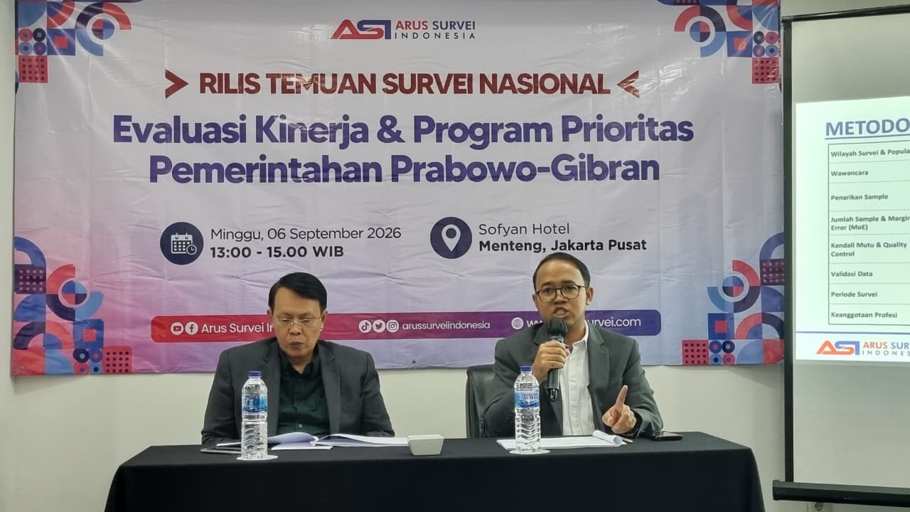 Survei ASI: Tingkat Kepercayaan Publik terhadap Pemerintahan Prabowo-Gibran Capai 61,4 Persen