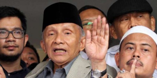 Amien Rais Bantah Mendeligitimasi KPU
