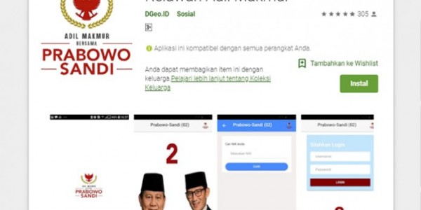 Tutup Potensi Kecurangan, BPN Luncurkan Aplikasi Untuk Kawal Suara Pemilu 2019