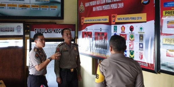 Jelang Pemilu 2019, Tim Pamatwil Polda Banten Pastikan Kesiapan Posko OMB Yang Ada di Jajaran Polres