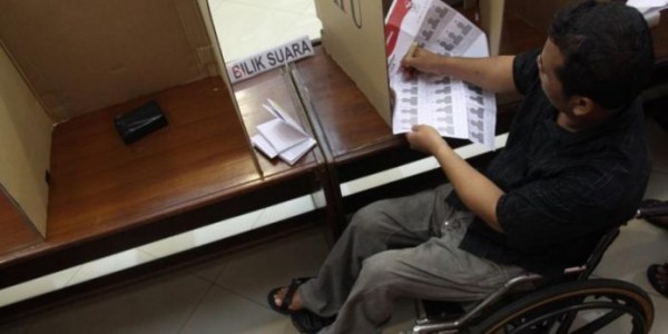 PPUAD Didukung KPU dan Kemensos Gelar Simulasi Pencoblosan Penyandang Disabilitas