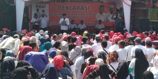 Buruh Kalsel Deklarasi Dukung Jokowi-Ma’ruf