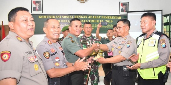 Ciptakan Sinergitas, Dandim 0831/Surabaya Timur Gelar Komsos