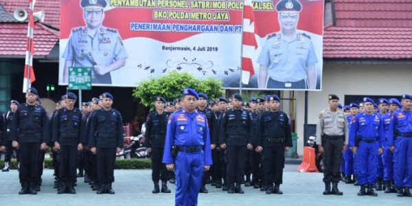 200 Personel Polda Kalsel BKO Polda Metro Jaya Kembali ke Markas