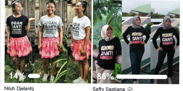 Saingin Kaos Niluh Djelantik, Pose Septi Tak Kalah Cantik