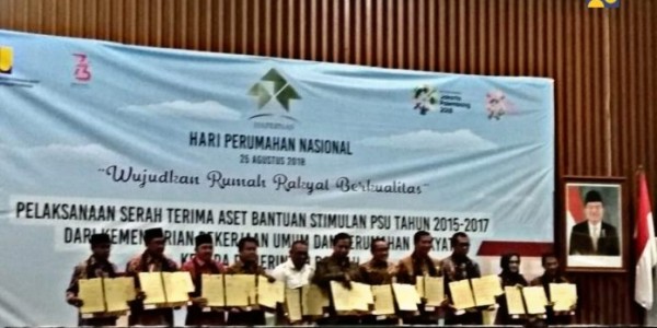 PUPR Hibahkan PSU Jalan Lingkungan Perumahan Senilai Rp 131,38 Miliar