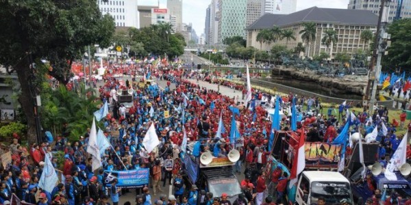 Peringatan Hari Buruh, SPSI Desak Pemerintah Cabut PP 78 Tahun 2015