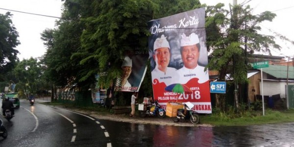 Dukungan Rakyat Makin Menguat, Baliho Dharma-Kerta Mulai Ramaikan Denpasar
